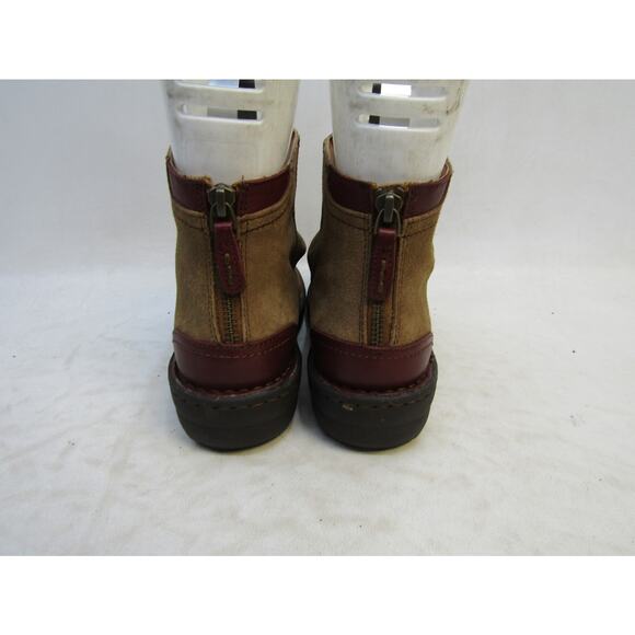Clarks Womens Sz 7 M Brown Suede Zip Ankle Fashion Boots Bootie - Picture 7 of 11